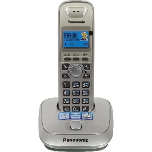 Телефон Panasonic KX-TG2511RUN (платиновый) АОН, Caller ID,спикерфон на трубке,переход в Эко режим одним нажатием