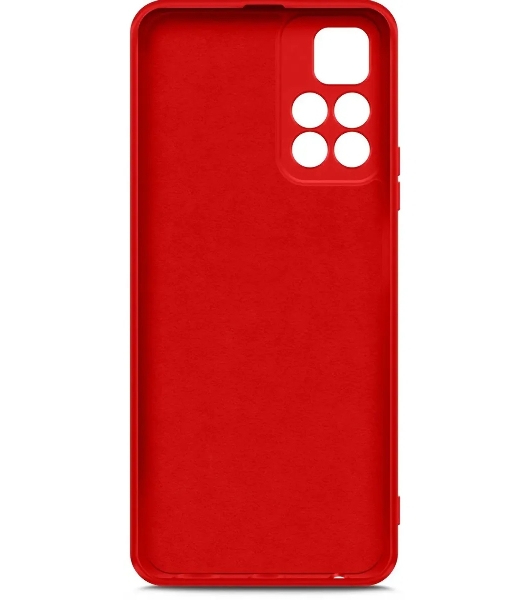 Чехол (клип-кейс) BORASCO Microfiber Case, для Xiaomi Poco M4 Pro, красный