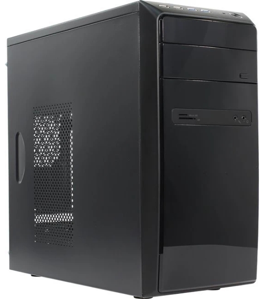 Компьютерный корпус InWin POWERMAN ES726BK USB 3.0 (Mini Tower, mATX, 450W PM-450ATX, USBx2, USB 3.0x2 + Audio, черный)