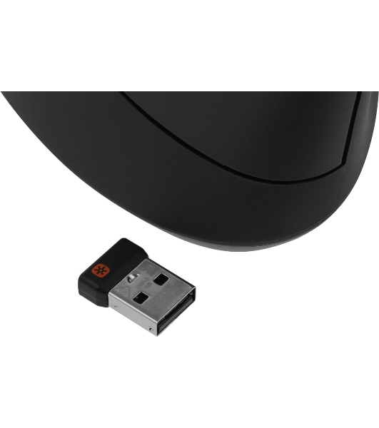 Мышь беспроводная/проводная Logitech MX Vertical графитовый, 4000 dpi, радиоканал, Bluetooth, USB, кнопки - 6