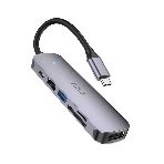 Док-станция Hoco HB28, USB Type-C, USB 3.0/PD100W/SD/TF/USB 2.0/HDMI, USB Type-C, фото 1
