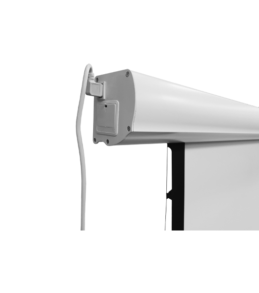 Экран с электроприводом Lumien Cinema Control 185x230 см (раб.область 125х222 см) (100') Matte White FiberGlass черная кайма по периметру, доп.черная область 55 см, триггер., RS232, IR, RF управл. в комплекте, белый корпус 16:9