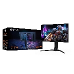 Монитор 27' Gigabyte AORUS FO27Q5P EK QD-OLED 2560x1440, 500 Гц, 0.03 мс, 16:9, 300 кд/м² (пиковая 1000 кд/м²), DisplayHDR True Black 500, HDMI 2.1, DP 2.1, MiniDP 2.1, USB-C (18 Вт), USB Hub (3x USB 3.2), 3.5 Jack, динамики (2x5 Вт), черный, фото7