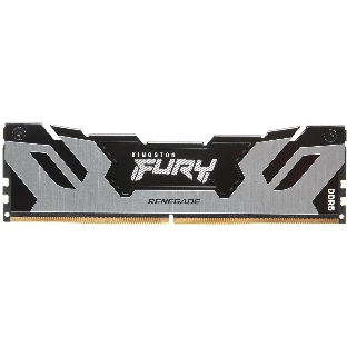 Оперативная память Kingston Fury Renegade, DDR5, 32Gb (1x32GB), 6400MHz, CL32, DIMM, радиатор, серебристый/черный