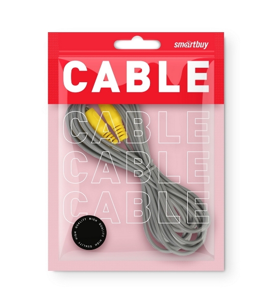 Кабель соединительный Smartbuy 1xRCA (M) - 1xRCA (M), 5,0 m, в пакете (KA-115-150)