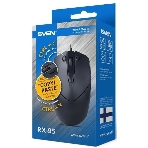 Мышь проводная SVEN RX-95 черный, 4000 dpi, USB, кнопки - 6, фото2