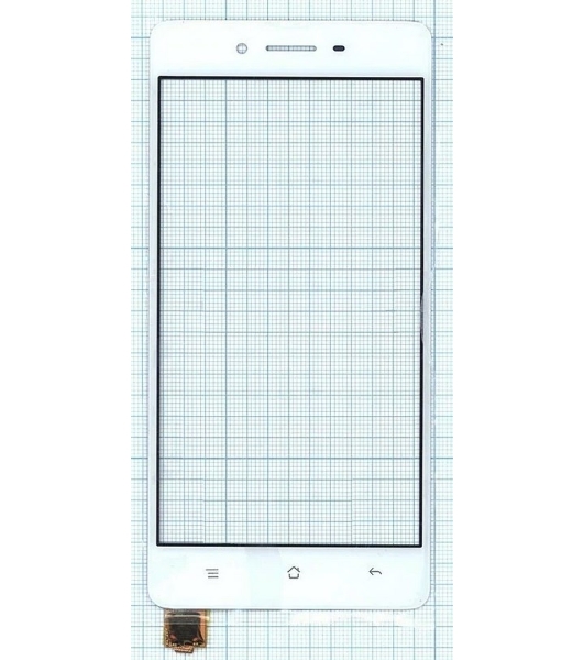 Сенсорное стекло (тачскрин) для OPPO F1, белое