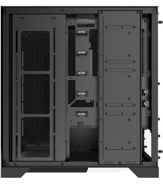 Компьютерный корпус XPG INVADER X черный (INVADERXMTWOF-BKCWW) Mid-Tower, Micro-ATX, Mini-ITX, Standard-ATX, USB 3.2 Gen2 Type-A, USB 3.2 Gen2 Type-C