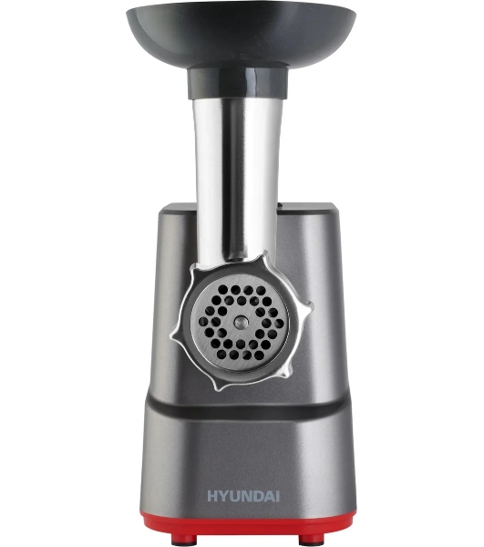 Мясорубка электрическая Hyundai HY-MG3144 графит, 1800 Вт, 2.2 кг/мин, реверс, защита от перегрузки, насадки - 7