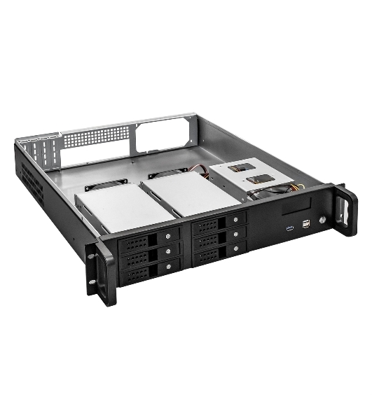 Серверный корпус ExeGate Pro 2U480-HS06 (RM 19', высота 2U, глубина 480, БП 700ADS, 6xHotSwap, USB)