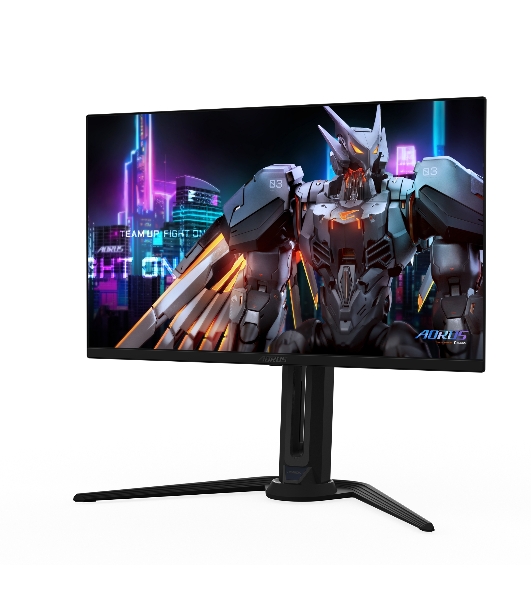 Монитор 27' Gigabyte AORUS FO27Q5P EK QD-OLED 2560x1440, 500 Гц, 0.03 мс, 16:9, 300 кд/м² (пиковая 1000 кд/м²), DisplayHDR True Black 500, HDMI 2.1, DP 2.1, MiniDP 2.1, USB-C (18 Вт), USB Hub (3x USB 3.2), 3.5 Jack, динамики (2x5 Вт), черный