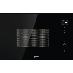 Встраиваемая микроволновая печь Gorenje BM201SG3BG, 20 л, 5 уровней мощности, 8 автопрограмм, сенсорное управление, дисплей, гриль, поворотный стол, AquaClean, автоменю черный, фото 1