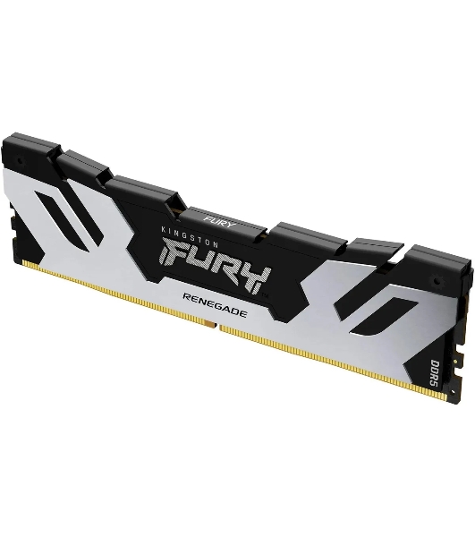 Оперативная память Kingston Fury Renegade, DDR5, 32Gb (1x32GB), 6400MHz, CL32, DIMM, радиатор, серебристый/черный