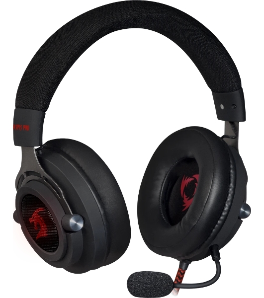 Гарнитура Defender Aspis Pro чёрный, проводная, съёмный микрофон, подсветка