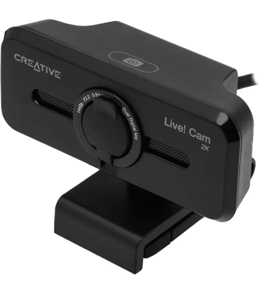 Веб-камера Creative Live! Cam Sync V3 2560x1440, 30 кадр/с, USB, микрофон, шторка приватности, автофокус, крепление на мониторе