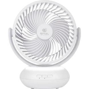 Вентилятор Royal Clima RSF-0701E-WT белый, настольный, 5 Вт, 3 скорости, 17 см