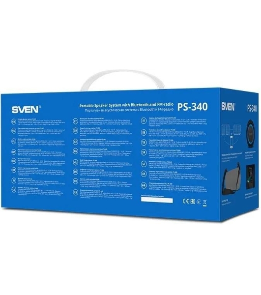 Мобильные колонки SVEN PS-340 2.0 черный