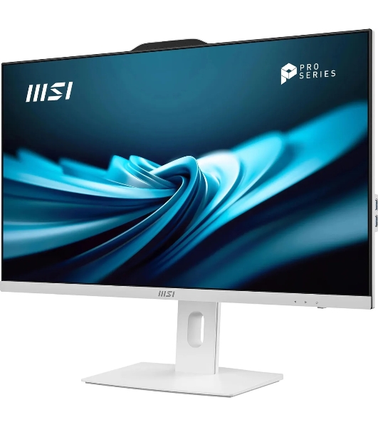 Моноблок MSI Pro AP272P 14M AiO 27' FHD(1920x1080)IPS AG Non-touch, Core i7-14700 (2.1GHz), 16Gb DDR5(2x8Gb), 512Gb SSD M.2, Intel UHD, WiFi, BT, camera, WirelessKB&mouse Eng/Rus,noOS,1y war-ty, White (9S6-AF8322-804)