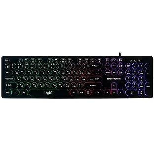 Клавиатура проводная Dialog Gan-Kata KGK-16U BLACK - игровая с RGb-подсветкой, USB, черная