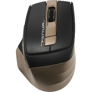 Мышь беспроводная A4Tech Fstyler FG35 золотистый/черный, 2000 dpi, радиоканал, USB, кнопки - 6