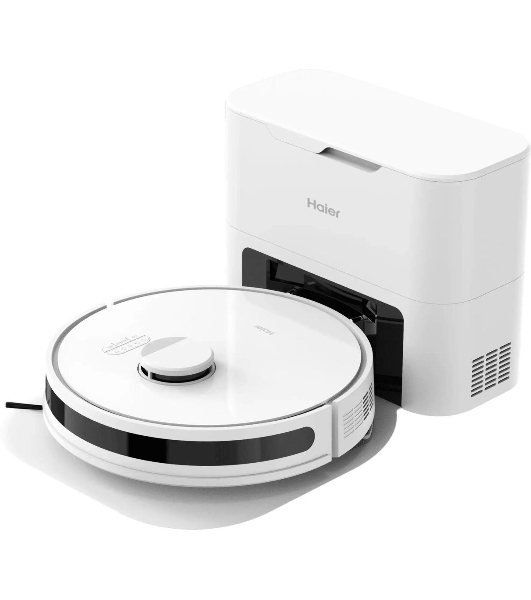 Робот-пылесос Haier HSR Pro R2 белый, 2600 мAч Li-Ion, уборка сухая/влажная, пылесборник контейнер 0.3 л (в компл.:4мешка)