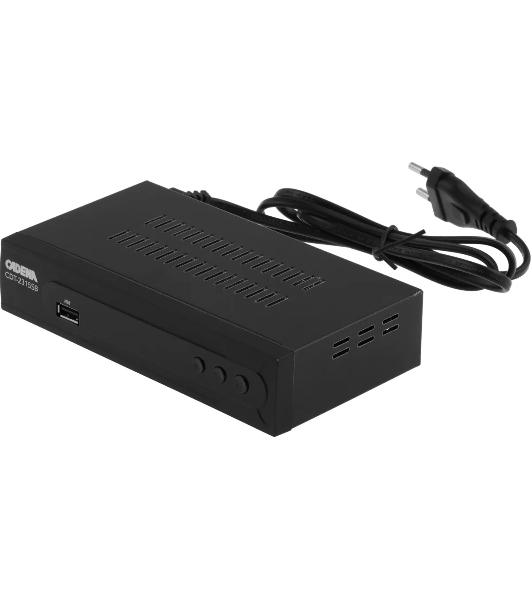 Приставка для цифрового ТВ Cadena CDT-2315SB черный, DVB-T2, DVB-T, HDMI, USB 2.0