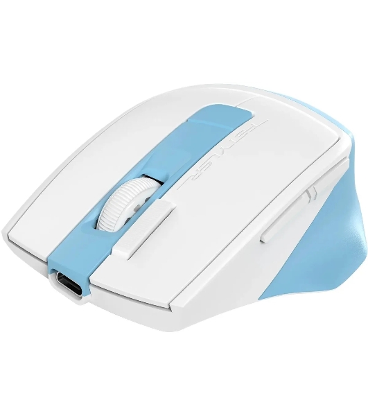 Мышь беспроводная A4Tech Fstyler FG45CS Air2 голубой/белый, 2000 dpi, радиоканал, USB, кнопки - 7