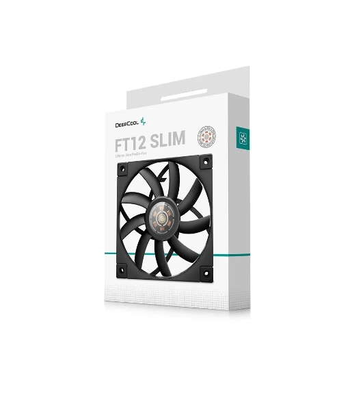 Вентилятор для корпуса DEEPCOOL FT12 SLIM черный, 120 мм, 1850 об/мин, 25.6 дБ, 4 pin
