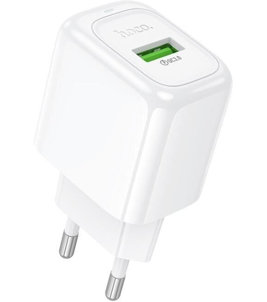 Сетевое зарядное устройство HOCO (6942007631457) CS52A 1USB 3.0A QC3.0 18W, белый