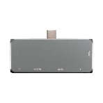 USB-концентратор 5-в-1 ExeGate DUB-31C/PD/HA (кабель-адаптер USB Type-C --> 1xUSB3.0 + Type-C DATA (480Mb/s) + PD 100W + HDMI 4K@30Hz + Audio, Plug&Play, подходит для iPad Pro и мобильных телефонов, серый), фото3