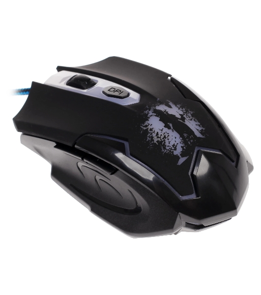 Комплект клавиатура+мышь Qumo Spirit of Wisdom проводной, USB, 2400 DPI, чёрный