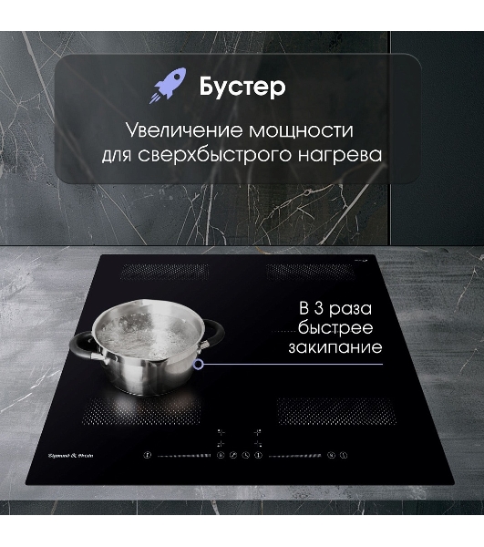 Индукционная варочная панель Zigmund & Shtain CI 62.6 B черный