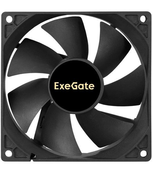 Вентилятор 12В DC ExeGate ExtraSilent ES09225S3P (92x92x25 мм, Sleeve bearing (подшипник скольжения), 3pin, 2000RPM, 25dBA)