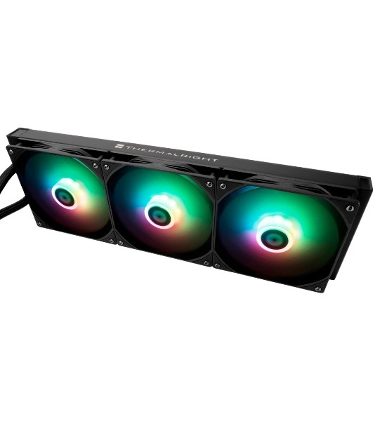 Водяное охлаждение для процессора Thermalright Frozen Warframe 420 ARGB (420мм, LED, Black, ARGB/Fans: 3x140мм, 88.7CFM, 29.8dBA, 1750RPM/Pump height 60мм, 23dBA, 3000RPM, Rad thickness 27мм/S: 1851, 1700, 1200, 115X, 2011, 2066, AM5, AM4)