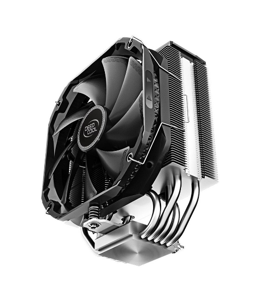 Кулер для процессора DEEPCOOL AS500 черный, 140 мм, алюминий/медь, 1200 об/мин, 26 дБ, 4 pin, 220 Вт, 164 мм