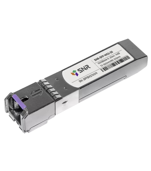 Модуль SNR SFP WDM, дальность до 20км (14dB), 1550нм