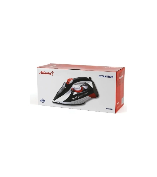 Утюг Atlanta ATH-5582 черный/красный, 2600 Вт, 35 г/мин, 90 г/мин, 350 мл