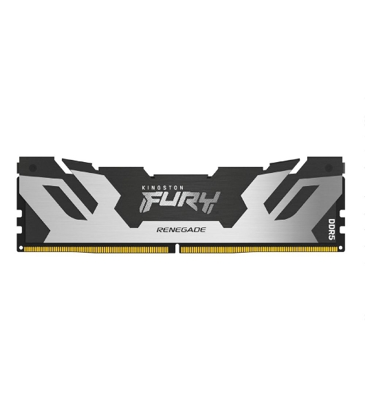 Оперативная память Kingston Fury Renegade, DDR5, 48Gb (1x48Gb), 6400MHz, CL32, DIMM, с радиатором, серебристый/черный