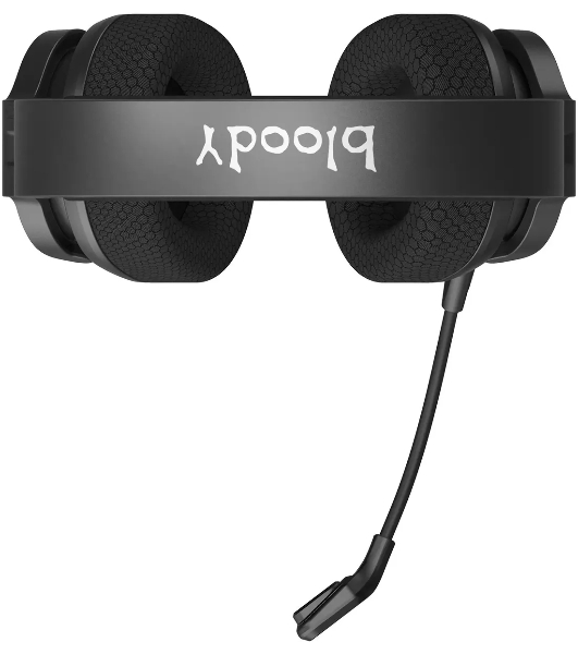 Гарнитура Bloody GR370 черный, беспроводная + проводная, Bluetooth, до 45 ч, подсветка