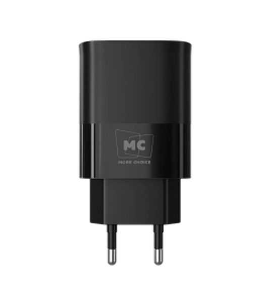 Сетевое зарядное устройство MORE CHOICE (4620202553393) NC09a 1USB 3.0A QC3.0 15W б, черный