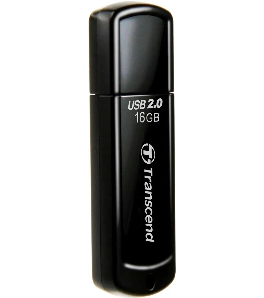 Флешка USB Transcend JetFlash 350 (TS16GJF350), 16Gb, USB 2.0, R/W 15/7, черный