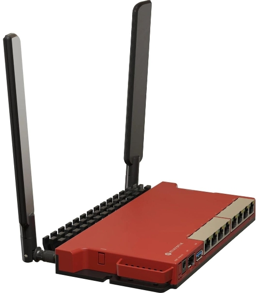 Роутер беспроводной MikroTik L009UiGS-2HaxD-IN AX600 10/100/1000BASE-TX, 2.4Ггц, 8*1Gbit, 1*SFP 2.5Gbit