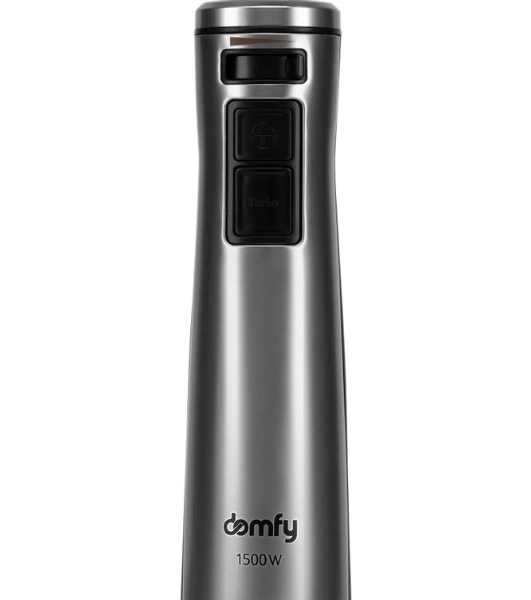 Блендер погружной Domfy DSM-HB401 серебристый/черный, 1500 Вт, плавная регулировка, турбо