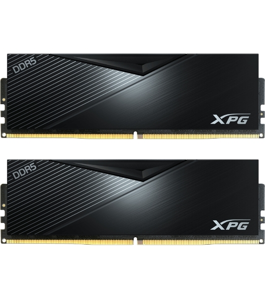 Оперативная память XPG Lancer, DDR5, 64GB (2x32GB), 6400MHz, CL32, DIMM, с радиаторами, черный