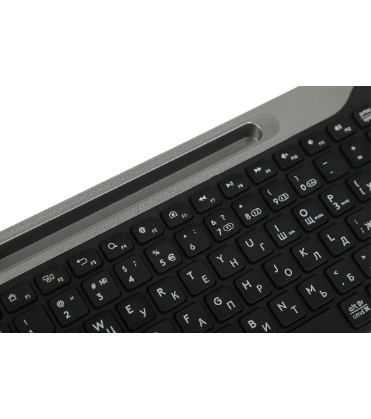 Клавиатура беспроводная A4Tech Fstyler FBK25, USB, Bluetooth/Радиоканал, черный/серый