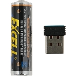 Мышь беспроводная A4Tech Fstyler FG35 серебристый/белый, 2000 dpi, радиоканал, USB, кнопки - 6, фото3