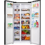 Холодильник Maunfeld MFF177NFB Slim Inverter черный двухкамерный 352/198л морозилка слева, No Frost, Side by Side, фото2
