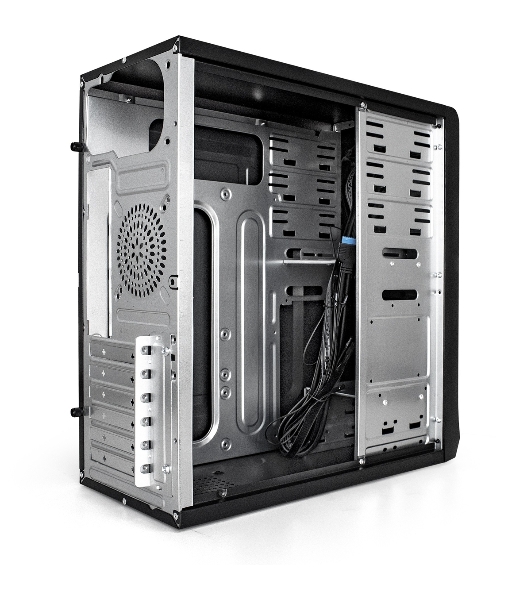 Компьютерный корпус Miditower ExeGate CP-603 Black, ATX, (без БП), 2хUSB+2хUSB 3.0, Audio