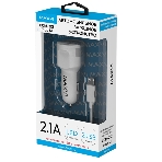 Автомобильное зарядное устройство Maxvi CCM-212 Plus M white 2.1A, фото2