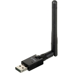 Адаптер USB Buro Bluetooth 5.0+EDR class 1 100м черный, фото 1